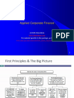 Applied Corporate Finance: Aswath Damodaran For Material Specific To This Package, Go To