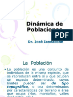 Dinámica de Poblaciones: Dr. José Iannacone