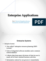 Enterprise Applications: Case 1