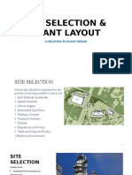 Site Selection Plant Layout