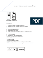 ES-TS-808 El Manual para El Termostato Inalámbrico