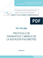 Diagnostico y Manejo de La Agitación Psicomotriz