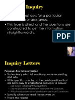 Letter of Inquiry