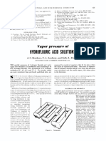 Hydrofluoric Acid Solutions: Vapor Pressure