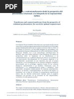 Transferencia y Contratransferencia Desde La Perspectiva Del Psicoanálisis Relacional