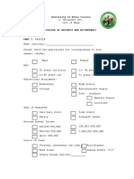 Sample Questionnaire