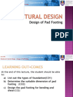 Week 12 - Design of Pad Footing - 2