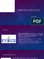 Computing and Ethics: by B.S.srimathy