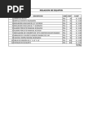 Formato para Valorizacion de Equipos