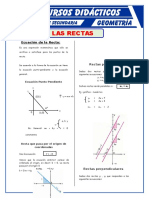 Las Rectas: Ecuación de La Recta