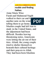 Fleeing Trouble and Finding God The Father.: From Islam To Christianity