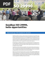 ISO 29990 Briefing Note 2018