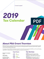 Tax Calendar 2019