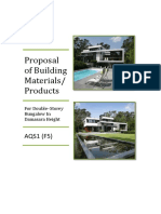 Proposal of Building Materials