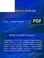 Healthcare System in Australia