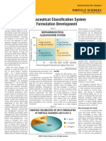 Biopharmaceutical Classification System and Formulation Development