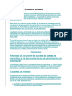 Acción de Nulidad de Cartas de Naturaleza