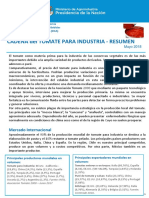 Resumen Cadena 2018 TOMATE INDUSTRIA PDF