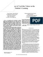 The Impact of YouTube Videos On The Student's Learning PDF