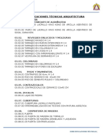 Especificaciones Tecnicas-Vivienda Multifamiliar