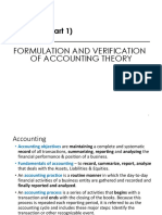 Formulation and Verification of Accounting Theory