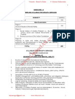 Subject: Annexure - Ii Scheme and Syllabus For Group-Ii Services