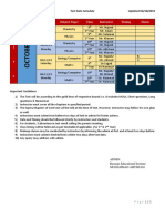 Test Schedule October PDF