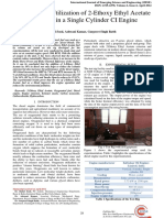 Experimental Utilization of 2-Ethoxy Ethyl Acetate As A Blend in A Single Cylinder CI Engine