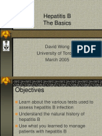 Hepatitis B The Basics: David Wong University of Toronto March 2005