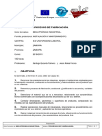 0939 Procesos de Fabricación 2018-19