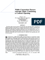 Finite Width Correction Factors