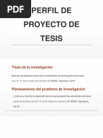 Perfil de Proyecto de Tesis Diapositiva