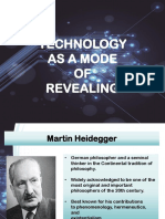 Technology As A Mode of Revealing