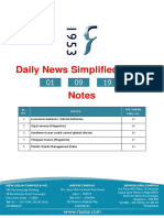 Daily News Simplified - DNS Notes: SL. NO. Topics The Hindu Page No