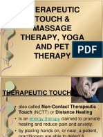 Therapeutic Touch & Massage Therapy, Yoga and Pet Therapy