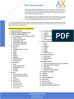 AX 2012 Training Syllabus PDF