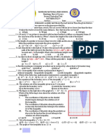 Second Periodical Test (Math 9) - SY 2017 - 2018
