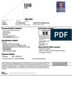 08 Aug 1998 Male Obc-Ncl: Communication Address GATE Exam Details