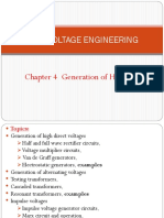 High Voltage Engineering: Chapter 4 Generation of High Voltages