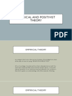 Empirical and Positivist Theory