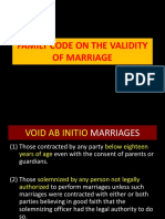 Void and Voidable Marriages