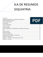 Apostila Resumos - PSIQUIATRIA PDF