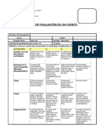 Pauta de Evaluación de Un Cuento