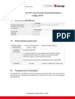 AAI - TIDS02 - Guía de Ejercicios 1 Conversión de Pseudocódigos A JAVA