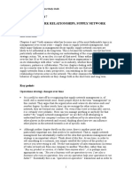 Chapters 6 and 7 Supply Network Relationships, Supply Network Behavior