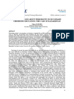 Iojpe: Misconceptions About Periodicity in Secondary Chemistry Education: The Case of Kazakhstan