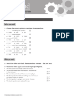 OpenMind 3 Unit 1 Video Worksheet