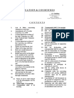 Valuation & Court-Fees: C O N T E N T S