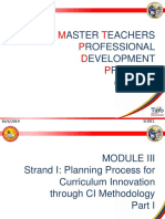 M T P D P: Aster Eachers Rofessional Evelopment Rogram (MTPDP)