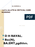 Acute and Critical Nursing Care